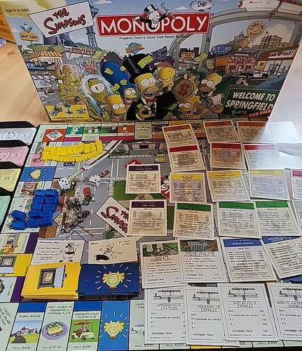 The simpsons monopoly - monopoly, board